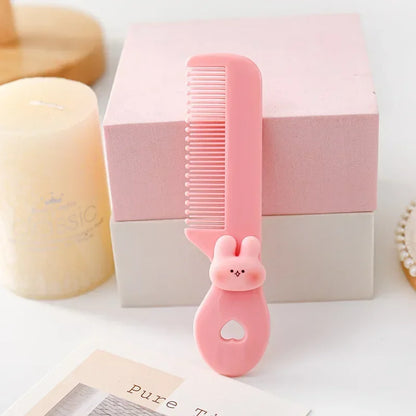 2023 New Children’s Small Anti-Screw Hair Brush Comb - Cartoon Mini Portable Untangling Bangs Round Tooth Hairbrush for Girls