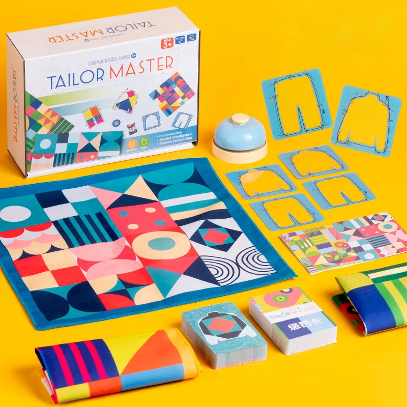 Tailor Master Battle Game – Color & Shape Matching Board Game for Kids, Logical Thinking Montessori Educational Toy