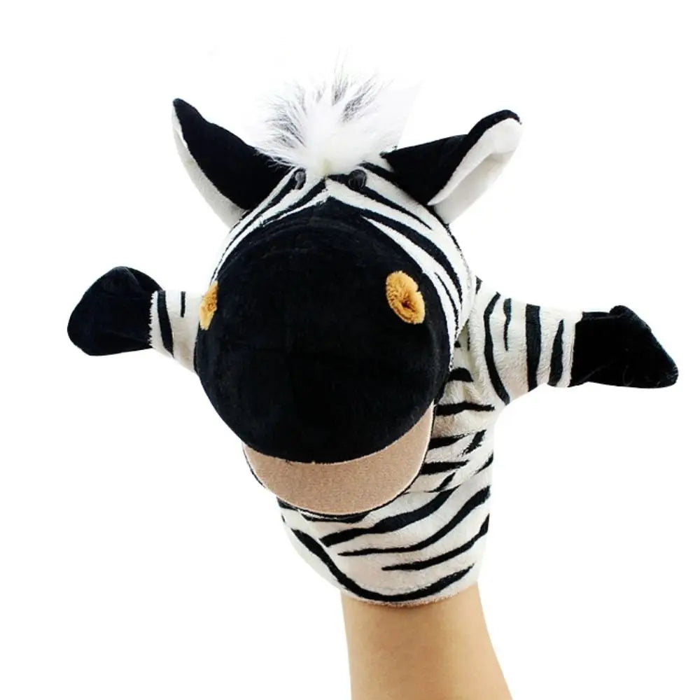Animal Hand and Finger Plush Puppets, Fox and Bear Educational Soft Stuffed Toys for Girls