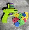 Kids Foam Disc Gun Toy – Flying Disc Shooting Launcher, Double Parent-Child Interactive Outdoor Game