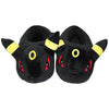 TAKARA TOMY Plush Pokemon Pikachu Eevee Umbreon Kawaii Indoor Slippers — One Size Fits EU 35–42 (About 28 cm / 11 in)