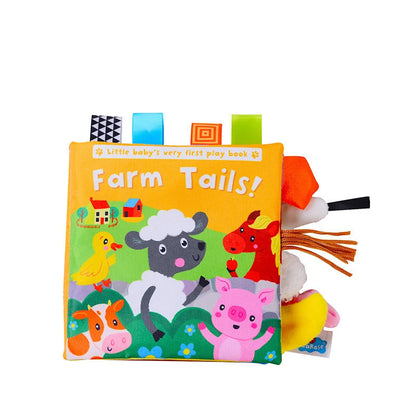 New 3D Visual Tail Cloth Book - Baby Tear-Resistant, Biteable Cognitive Tool, Interactive Parent-Child Fun, Toddlers Enlightenment Toys