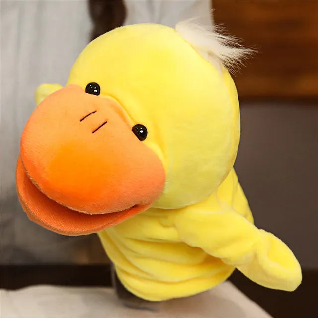 Soft Plush Horse Hand and Finger Puppet, Cartoon Toy for Kids Party Decoration