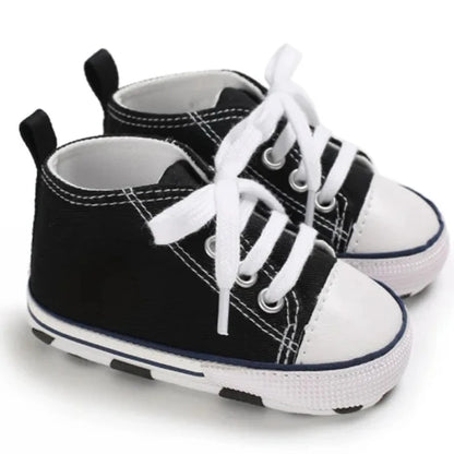 New Baby Shoes Boys Girls Classic Canvas Casual Sneakers Newborn First Walker Toddler Soft Sole Non-Slip Walking Shoes