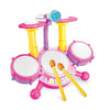 Kids Drum Set for Toddlers 1-3 – Musical Baby Educational Instruments, Includes Microphone, Learning Activities Toy, Perfect Gift for Girls