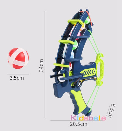 Dinosaur Sticky Ball Bow & Dartboard Set – Elephant Target Educational Slingshot Arrow Toy for Kids Outdoor Games