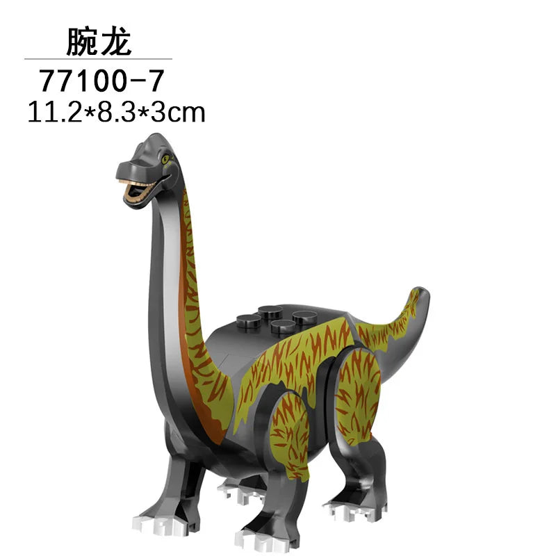 Jurassic World 3 Brutal Raptor Building Blocks – Tyrannosaurus, Indominus, and I-Rex Dinosaur Toy for Kids