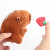 12cm Cute Capybara Plush Keychain, Cartoon Simulation Pendant for School Bags