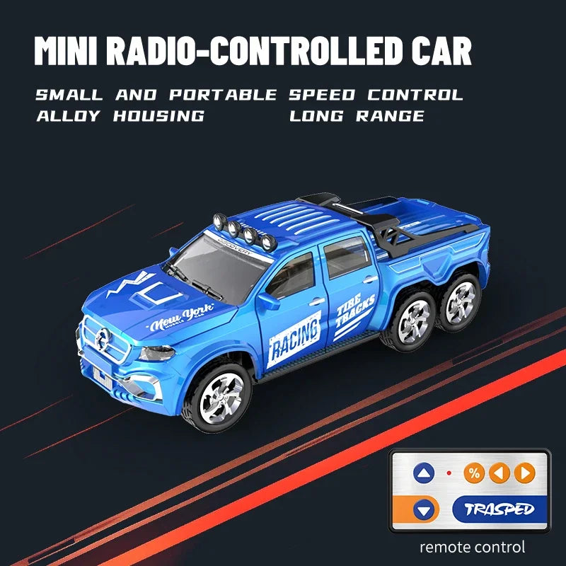 Mini 1/64 Alloy RC Car with 60-Minute Run Time