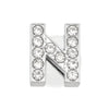 Glitter Rhinestone Alphabet Shoe Charms — Crystal Letter PVC Shoe Decoration for Clogs, Backpacks & Wristbands (2.5–3 cm / 0.98–1.18 in) - 1 Piece