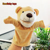 25cm Soft Plush Hand Puppets, Elephant Lion Monkey Stuffed Animal Story Dolls for Children