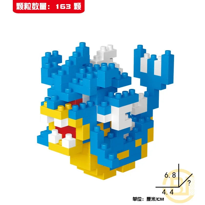 DIY Pokemon Mini Building Blocks – Pikachu, Charizard, Eevee, Mewtwo Anime Model Toys