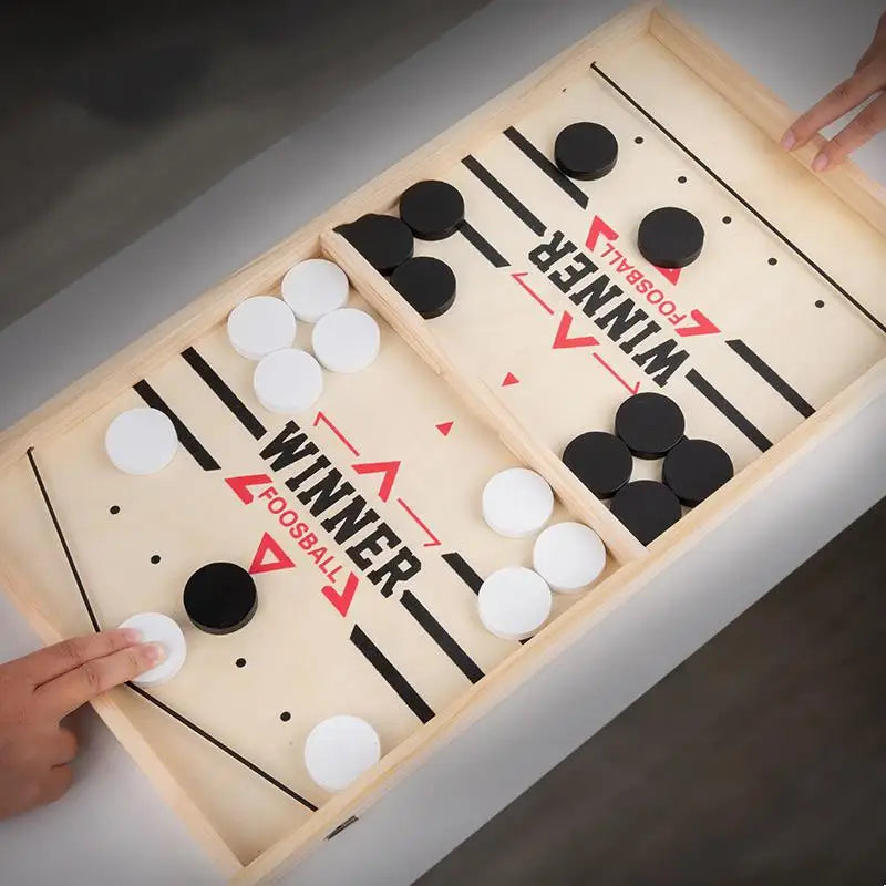 Foosball Winner Games Table - Hockey Game Catapult Chess - Parent-Child Interactive Toy - Fast Sling Puck Board Game for Children