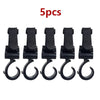2-Pack Universal Stroller Hooks - Heavy-Duty Pram & Diaper Bag Hangers, Carabiner Clips for Trolleys