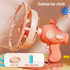 Kids Handheld Bubble Machine – Double-Layer Bubble Fan Bubble Gun with 230 ml Bubble Solution, Outdoor Party Toy Gift