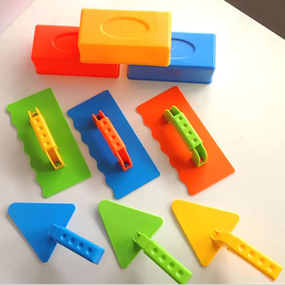 3Pcs Snow & Beach Sand Castle Brick Molds — Outdoor Build Toy For Kids