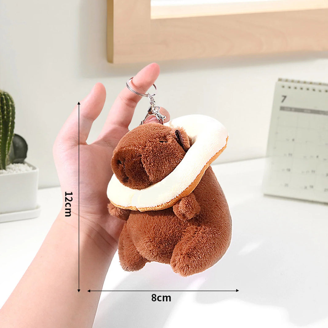 Cute Cartoon Capybara Plush Pendant, Bag Hanging Ornament and Keychain Doll
