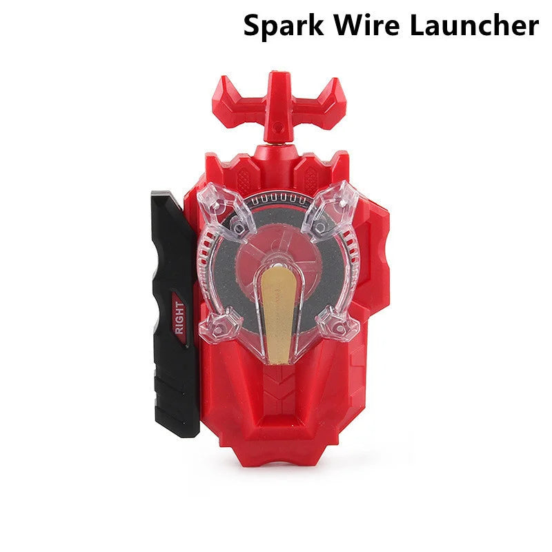 Two-Way Burst Launchers – Custom Right and Left Gyro Pull Rod, Spinning Top Accessories Toy for Children