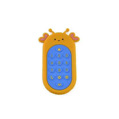 TYRY.HU 1Pc Baby Silicone Teether - Remote Control Shape, Rodent Gum Pain Relief, Sensory Educational Teething Toy for Kids