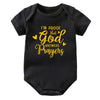 “I’m Proof God Answers Prayers” – Christian Newborn Baby Bodysuit, Short-Sleeve Infant Jumpsuit, Cute Summer Outfit & Holiday Gift