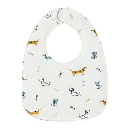 INSULAR 3-Layer Baby Bibs & Burp Cloth Set – Soft Cotton Adjustable U-Shape Feeding Bib for Newborns & Infants, Saliva Towel & Rice Bag - Kidzy Market