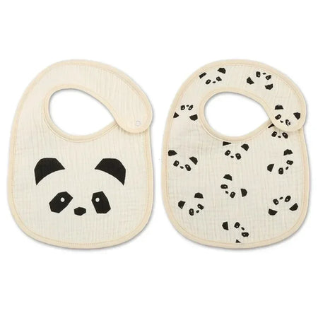 2pcs/Set Waterproof Baby Bibs – Cotton Infant Feeding Bibs, Newborn Burp Cloths, Bandana for Boys & Girls, Soft Saliva Towel - Kidzy Market