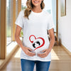Maternity Women's Short Sleeve T-Shirt | Summer Tops | Pregnancy Blouse Printed Tee | Fashion Clothes