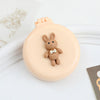 Cute Rabbit Bear Air Cushion Mini Hairbrush – Portable Cartoon Princess Foldable Massage Anti-Screw Comb for Women & Baby