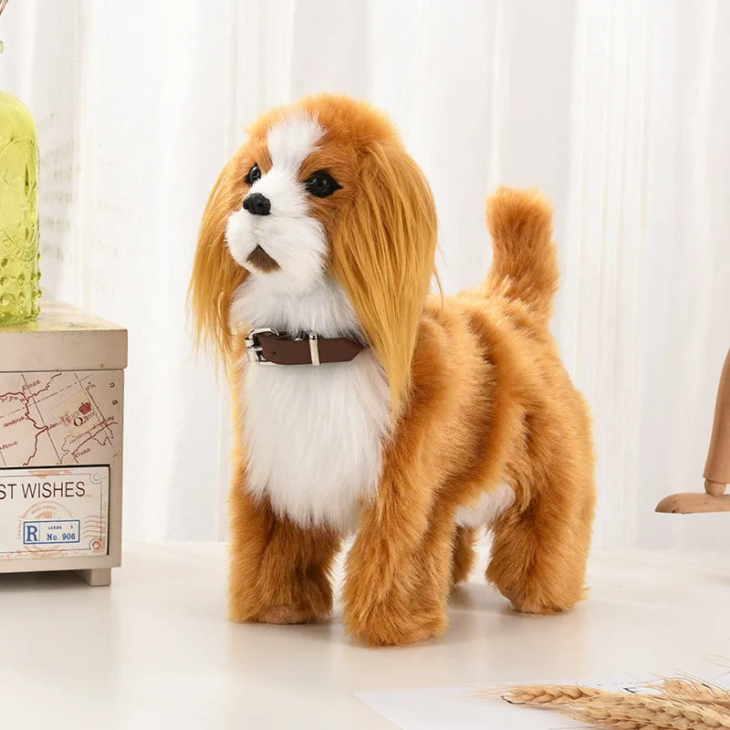 Simulation Robot Dog Toy with Sound, Walking, Nodding, Music, and Touch Control, Electronic Pet Gift for Children