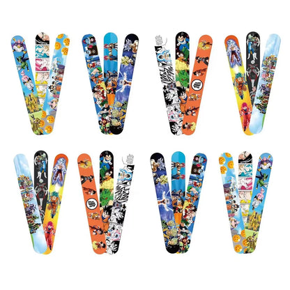12/24/36pcs Bandai Dragon Ball Slap Bracelets - 22 x 3 cm (8.66 x 1.18 in) Anime Wristbands Party Favors for Kids