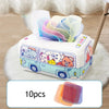 Montessori Rainbow Tissue Box Toy – Sensory Juggling Square Educational Toy for Infants & Toddlers