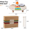 Wooden Xylophone Drum Set for Toddlers – Montessori Baby Musical Instruments, Drum Set Percussion Toys, Ideal for Early Learning and Development.