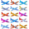10-Piece Hand-Thrown Small Airplane Children’s DIY Assembled Cartoon Model Foam Mini Airplane Party Favor
