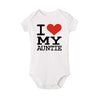 Pure Cotton “I Love Mom” & “I Love Dad” Newborn Rompers - Matching Baby Bodysuits for Twins, Summer Clothes for 0-24 Months