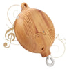 Wooden Crochet Crib Mobile with Felt Rattles – Hanging Bed Bell Toy for Newborns & Infants 0-12 Months