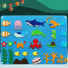 Montessori Farm Animals Felt Story Board Wall Hanging - Interactive Early Learning Puzzle (41.3 x 29.5 in / 105 x 75 cm)