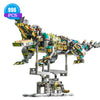 Mechanical Shark Building Blocks Set – Sea Life Model with Display Stand and Lights for Kids and Adults
