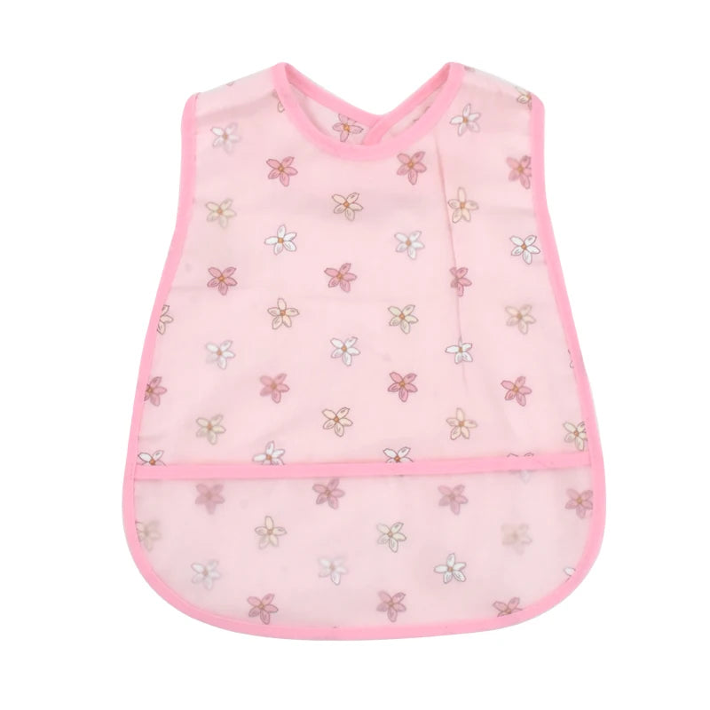 2023 New Cartoon Pattern EVA Waterproof Baby Bibs – Adjustable Feeding Apron with Pocket for Kids, Baby Burp Cloths - Kidzy Market