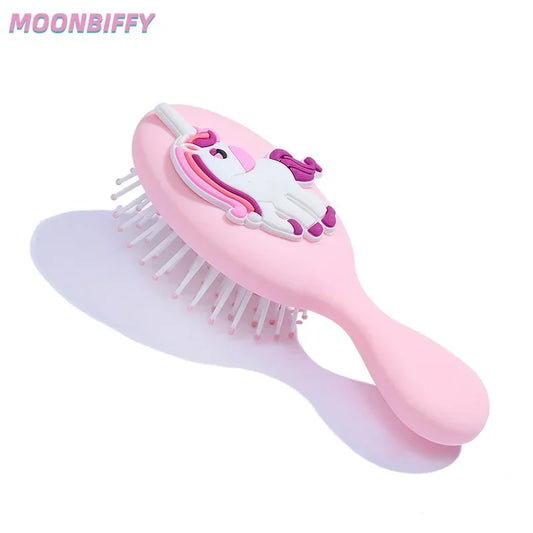 Girls Hair Comb – Candy Color Hairbrush for Scalp Massage, Wet & Curly Detangle Brush for Women and Kids, Baby Pink