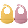 2PCS Silicone Baby Bibs for Toddlers – Waterproof, Solid Color, Adjustable Feeding & Burp Cloths for Newborns & Drooling Scarf - Kidzy Market