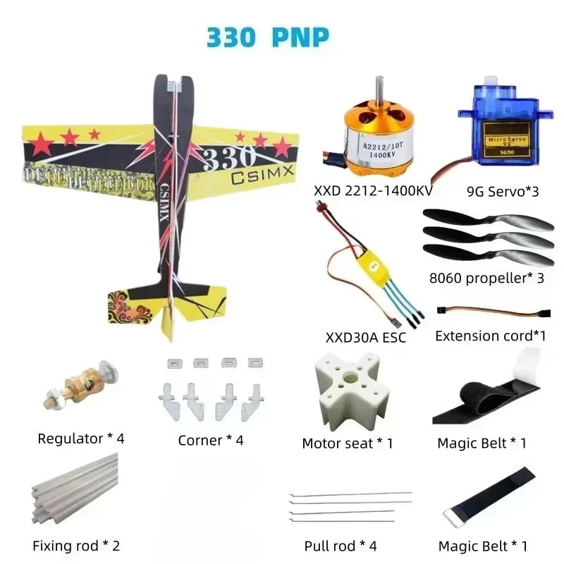 3D Mercury Fixed-Wing Aerobatic Magic Board RC Airplane DIY Kit