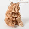 DIY 3D Wooden Mechanical Puzzle Kit - Buildable Ship Model Ornament, Handmade Assembly Game, Christmas Gift