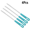 1-4Pcs Stainless Steel Nylon Spiral Brushes, Jewelry & Baby Bottle Cleaning Brush Set for Straws, Glasses, and Tubes