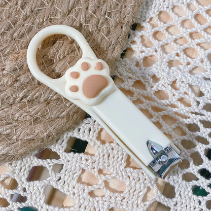 New Cute Cartoon Bear & Bunny Nail Clippers – Anti-Splash Nail Trimmer, Baby Nail Care Accessories, Manicure Tools