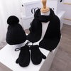 3PCS Winter Baby Hat, Scarf & Gloves Set – Plush Lining Beanie, Neck Warmer & Outdoor Caps for Boys & Girls (1-5 Years)