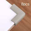 8Pcs Children Protection Corner Guards 55x55mm Soft Table Desk Baby Safety Edge Protectors