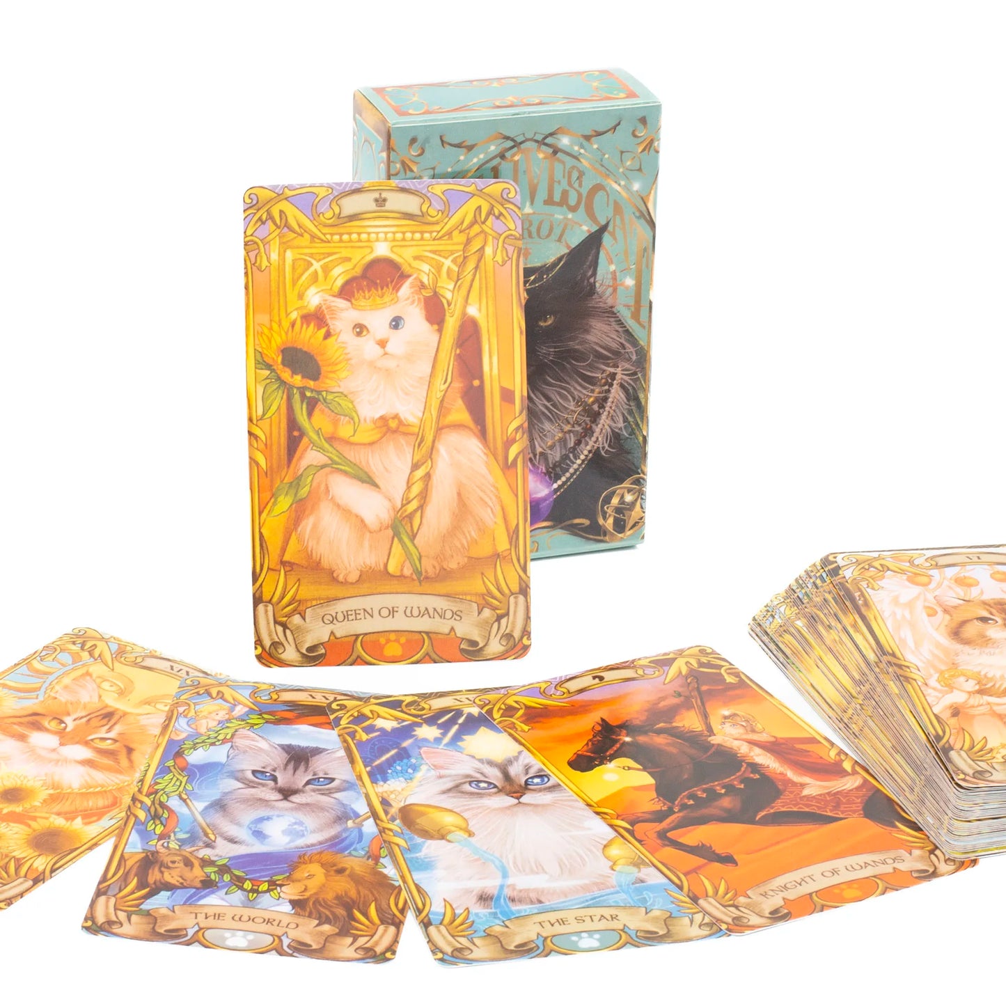 Herbal Astrology Oracle Board Game Deck - 55 Cards for Alchemizing Ancient Plant Healing and Astrological Wisdom, 10.4 x 7.4 cm