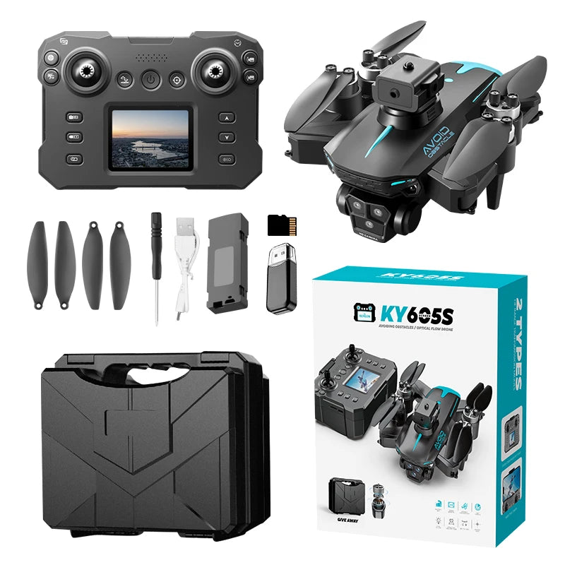 KY605S Max Screen Controlled Drone 4K HD Camera Brushless Motor Obstacle Avoidance Foldable Quadcopter RC Toy