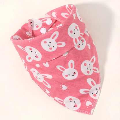 Newborn Baby Bibs & Burp Cloths | Solid Color Toddler Bandana Feeding Bibs, Ruffle Saliva Towel for Drool, Baby Accessories - Kidzy Market