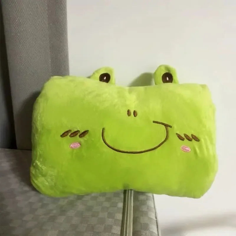 Children's Cartoon Plush Nap Pillow and Hand Warmer Gloves Plush Cushion Gift for Kids and Adults
